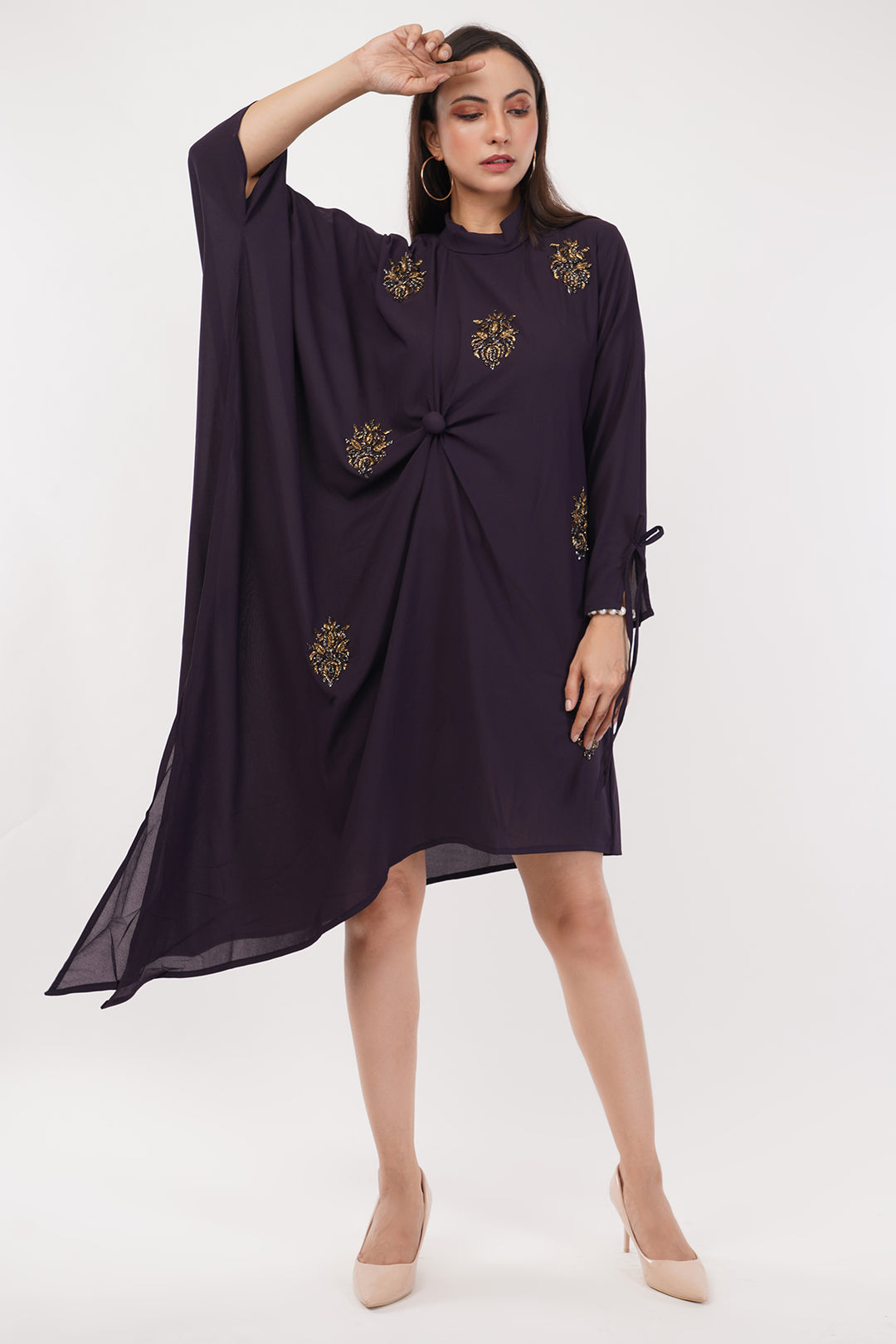 Short Dress Embroidered