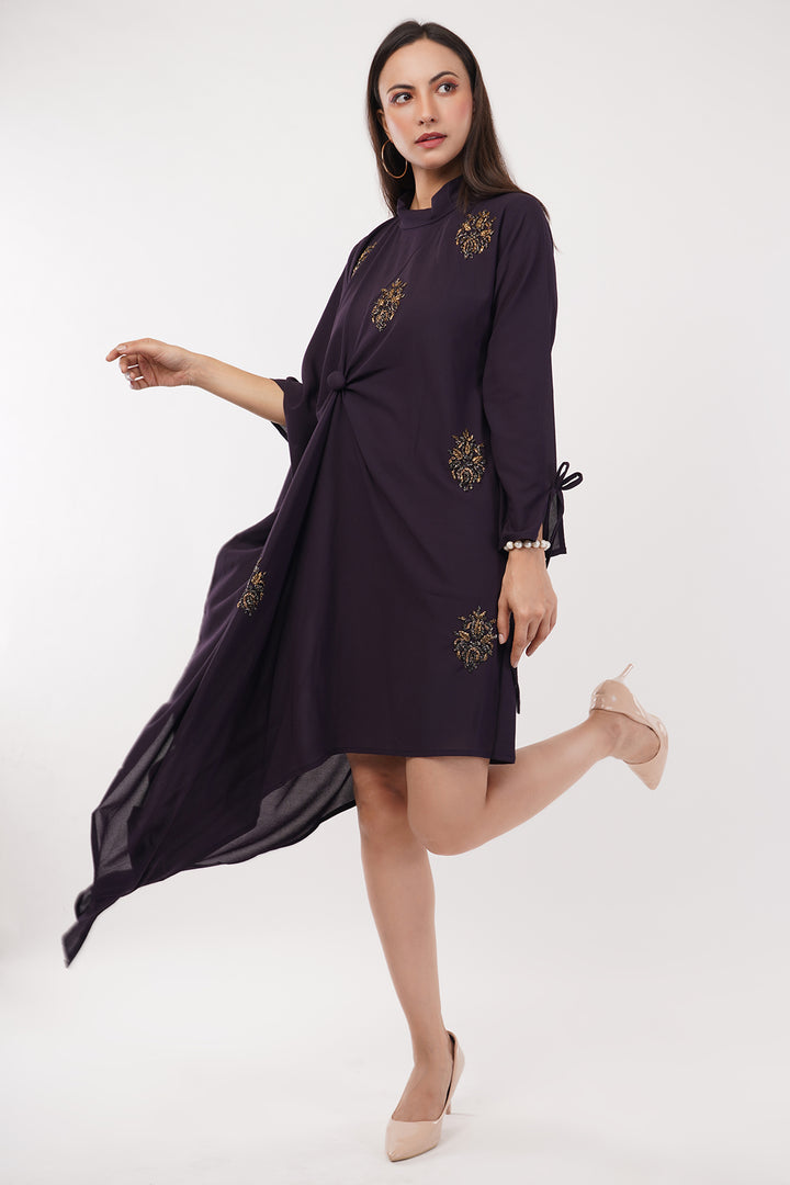 Short Dress Embroidered