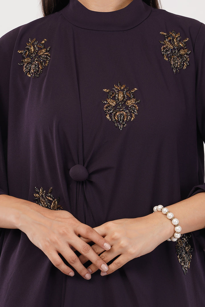 Short Dress Embroidered