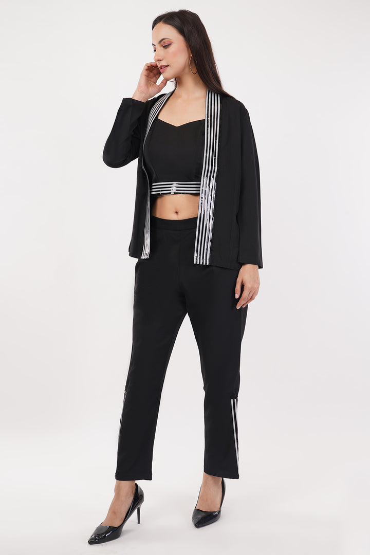 Jacket pants and tank top3 pcs set - Luxury fashion