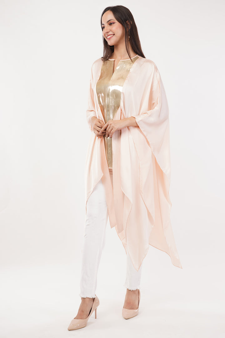 Luxury Satin Crepe style top Free size