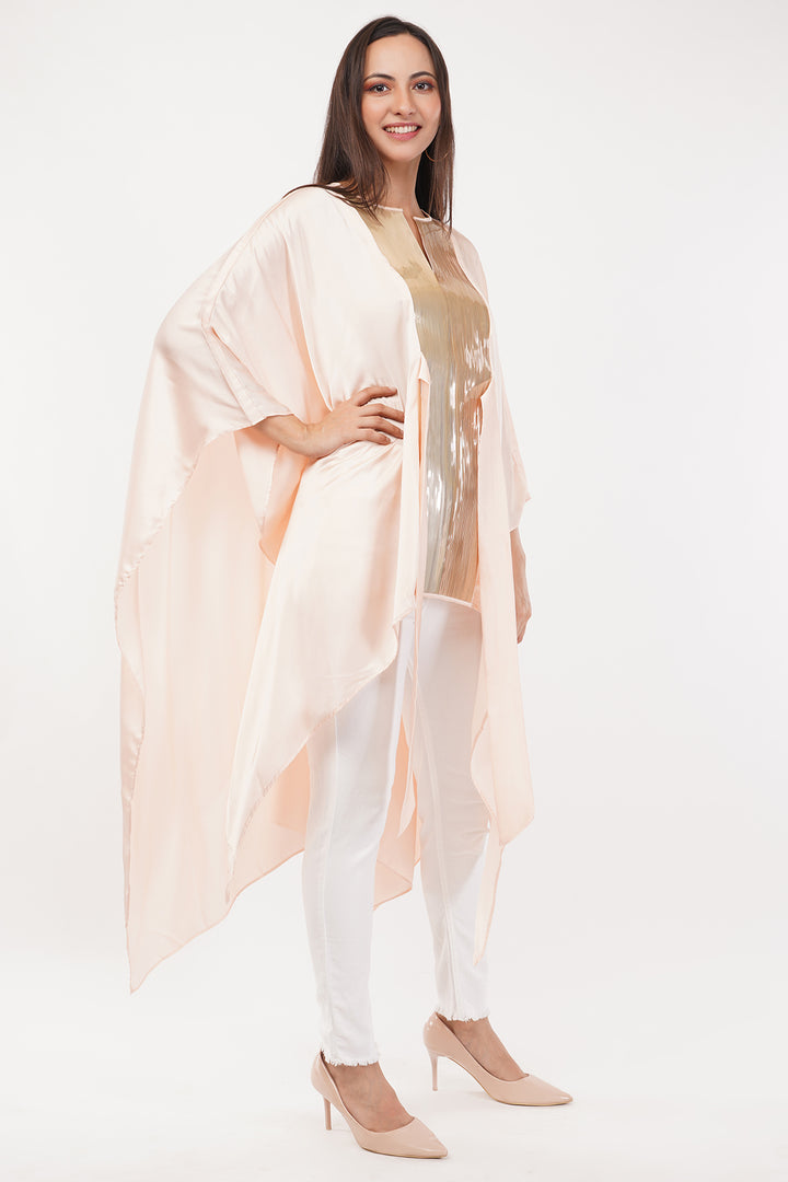 Luxury Satin Crepe style top Free size