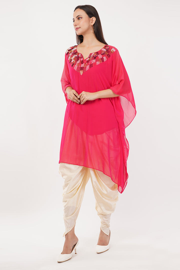 Goergette tulip pant set with handwork