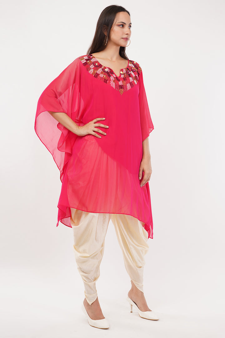 Goergette tulip pant set with handwork