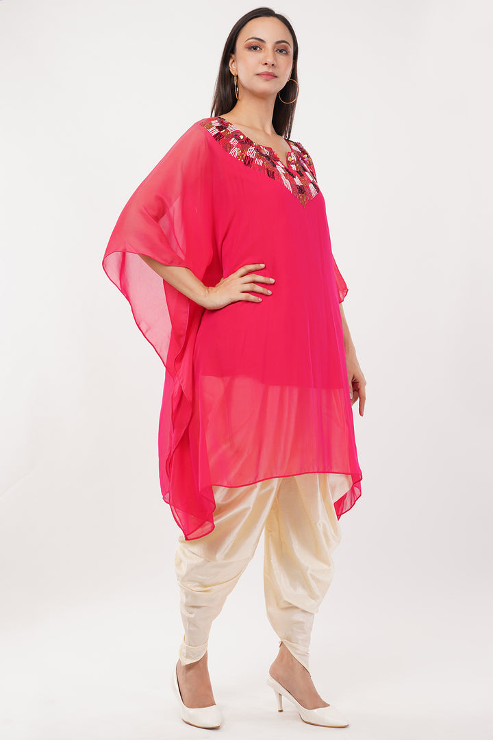 Goergette tulip pant set with handwork