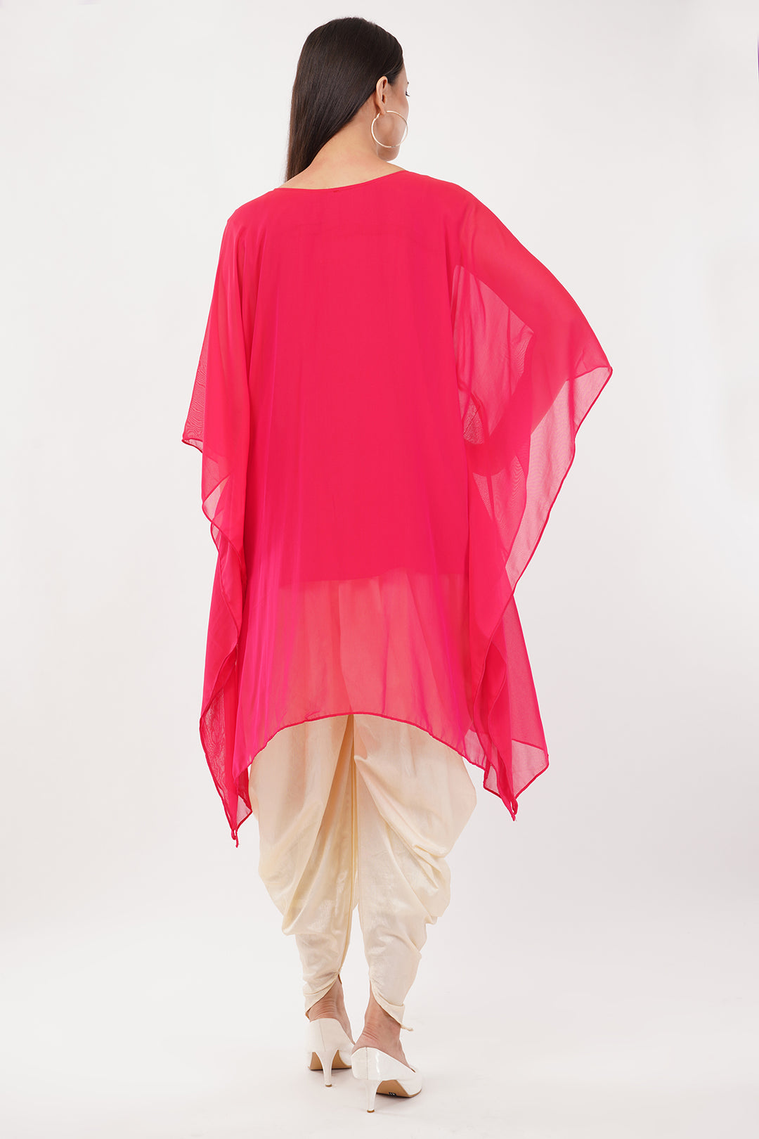 Goergette tulip pant set with handwork