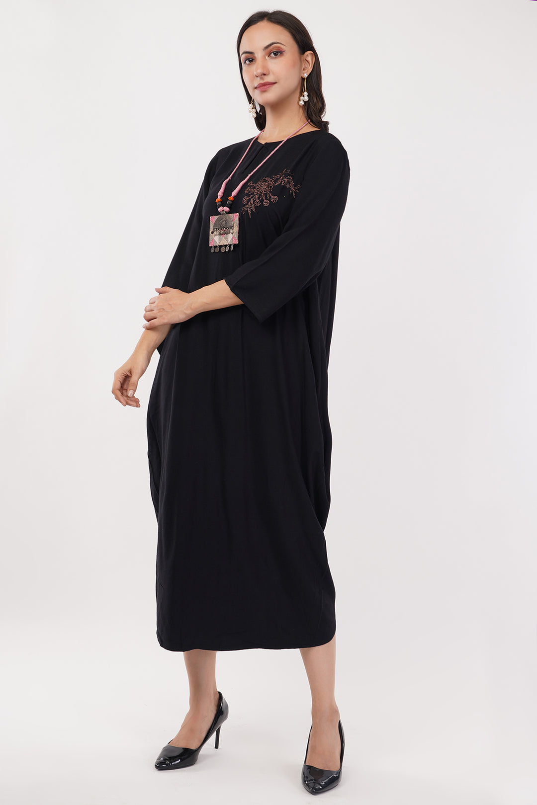 Georgette designer drape gown cowl
