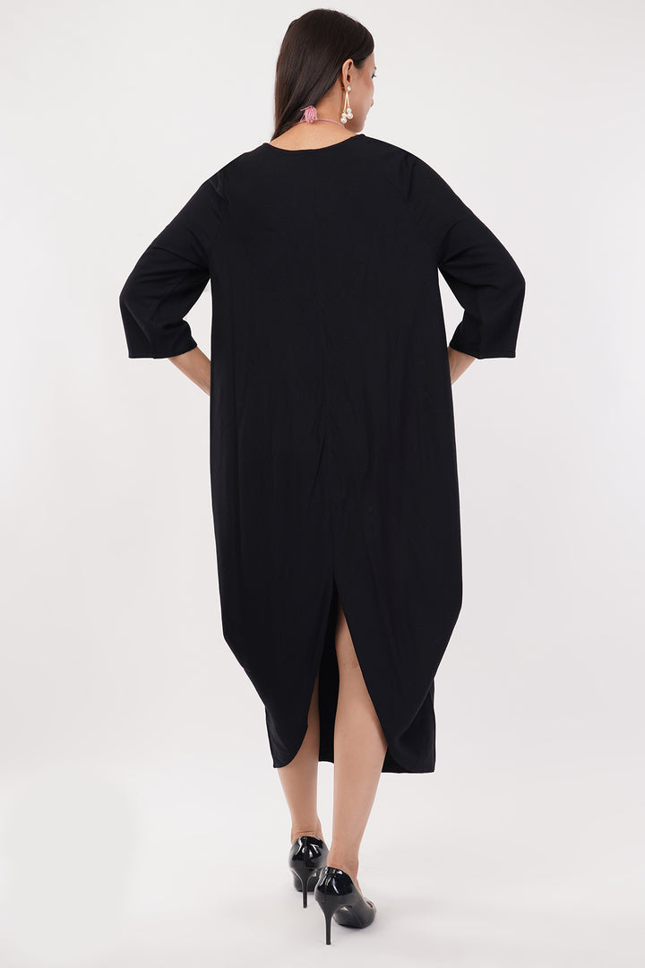 Georgette designer drape gown cowl