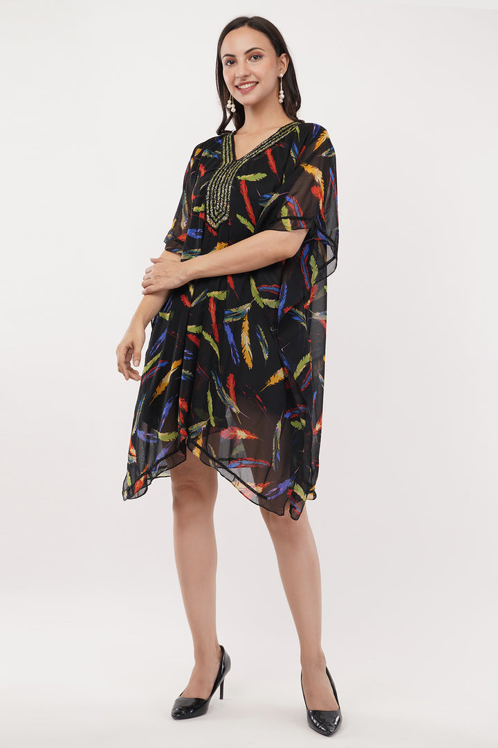 Goergette Kaftan top dress sequence work