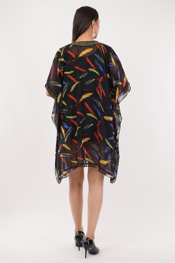 Goergette Kaftan top dress sequence work