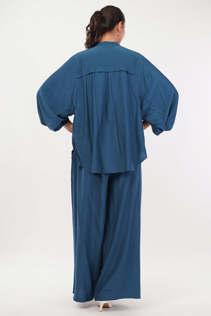 goergette short top and flair pants