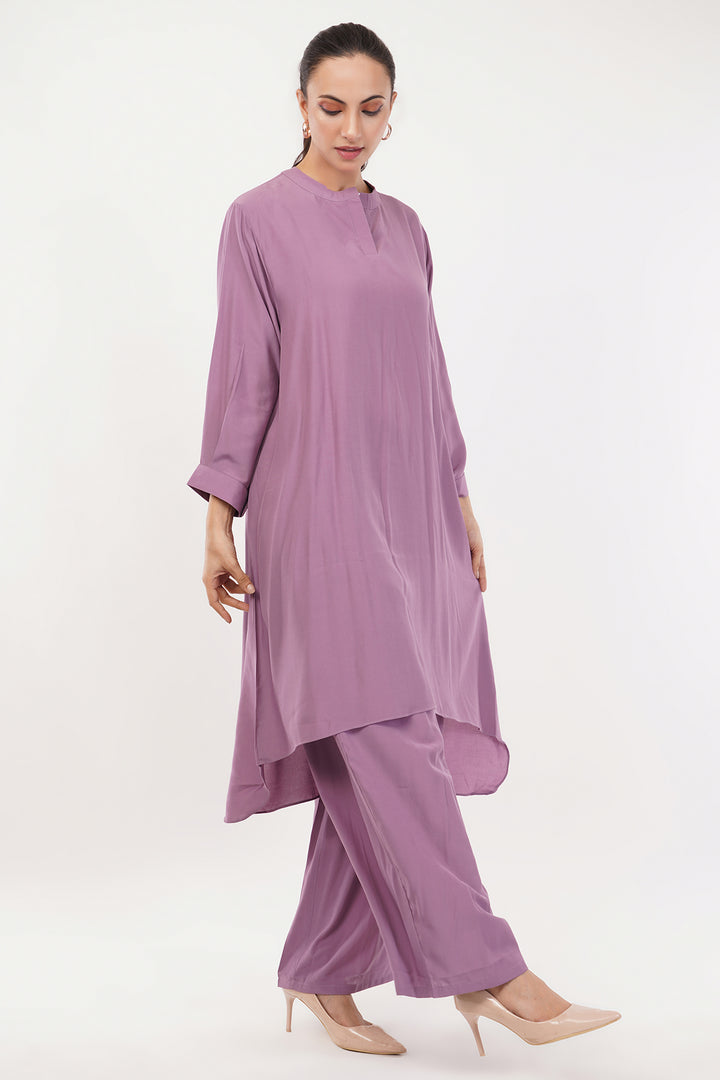 Smart high low long goergette kurta with pallazo for work