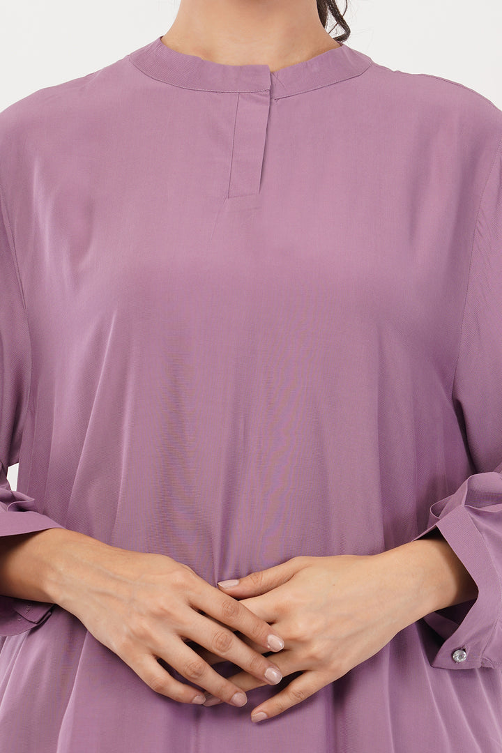 Smart high low long goergette kurta with pallazo for work