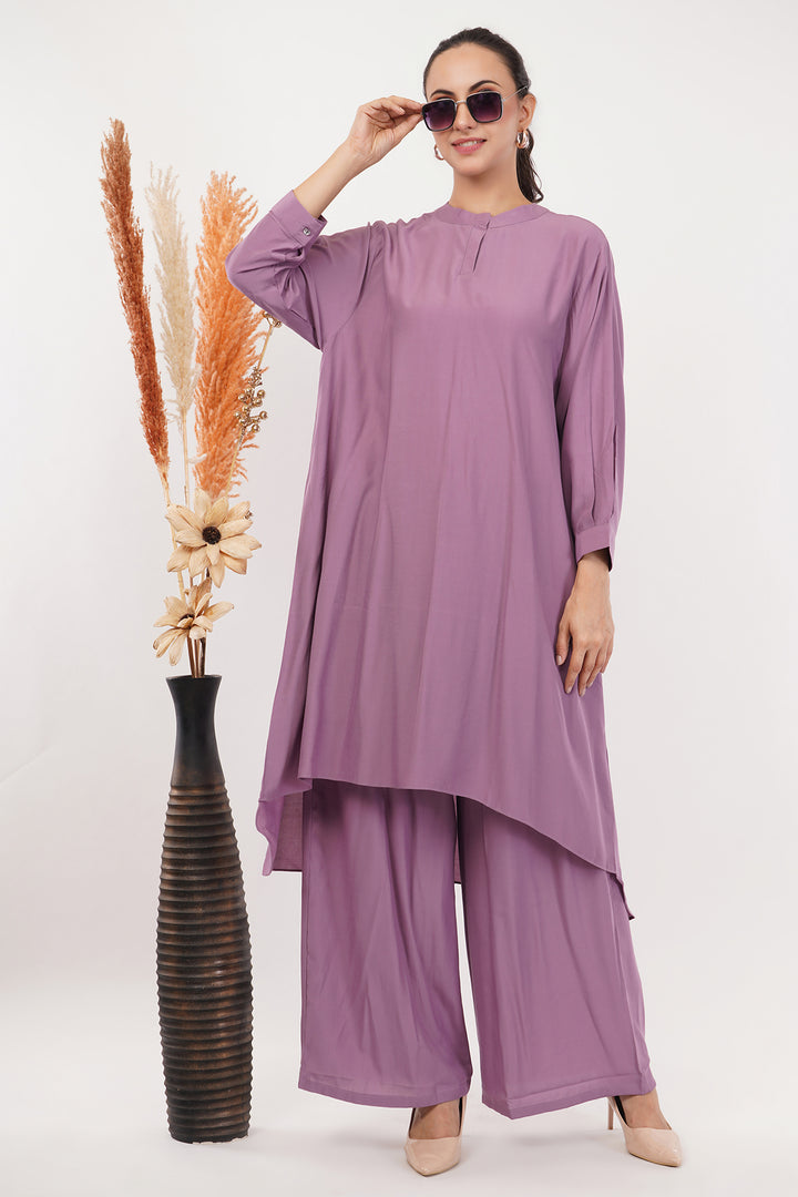 Smart high low long goergette kurta with pallazo for work