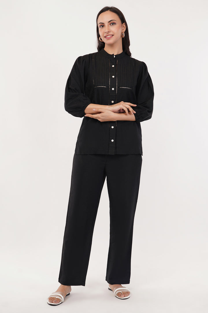 Elegant pure high end linen cord set with slim pants