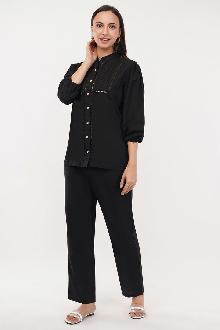 Elegant pure high end linen cord set with slim pants