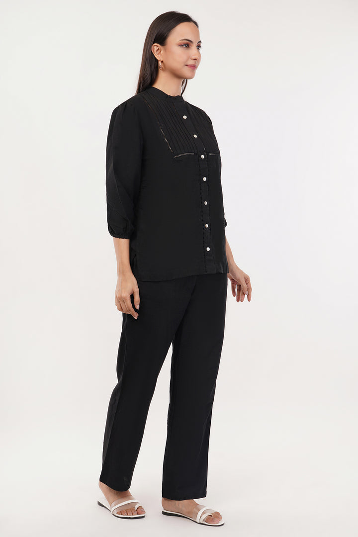 Elegant pure high end linen cord set with slim pants