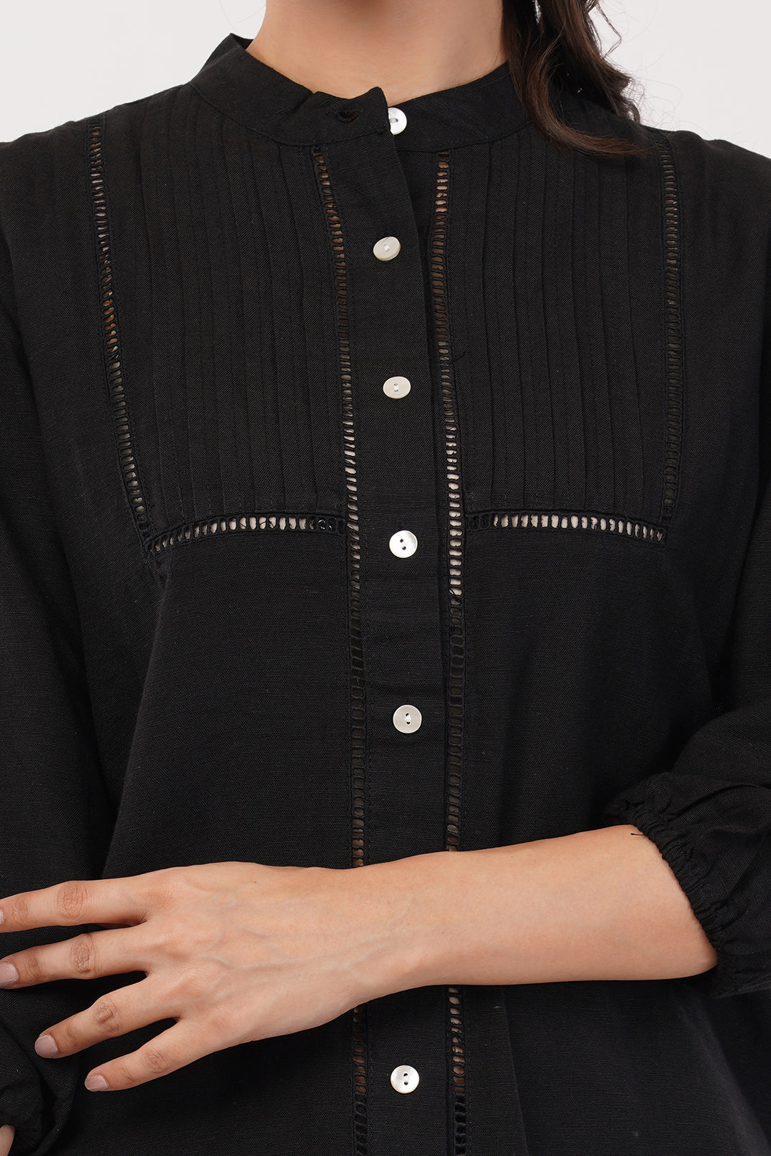Elegant pure high end linen cord set with slim pants